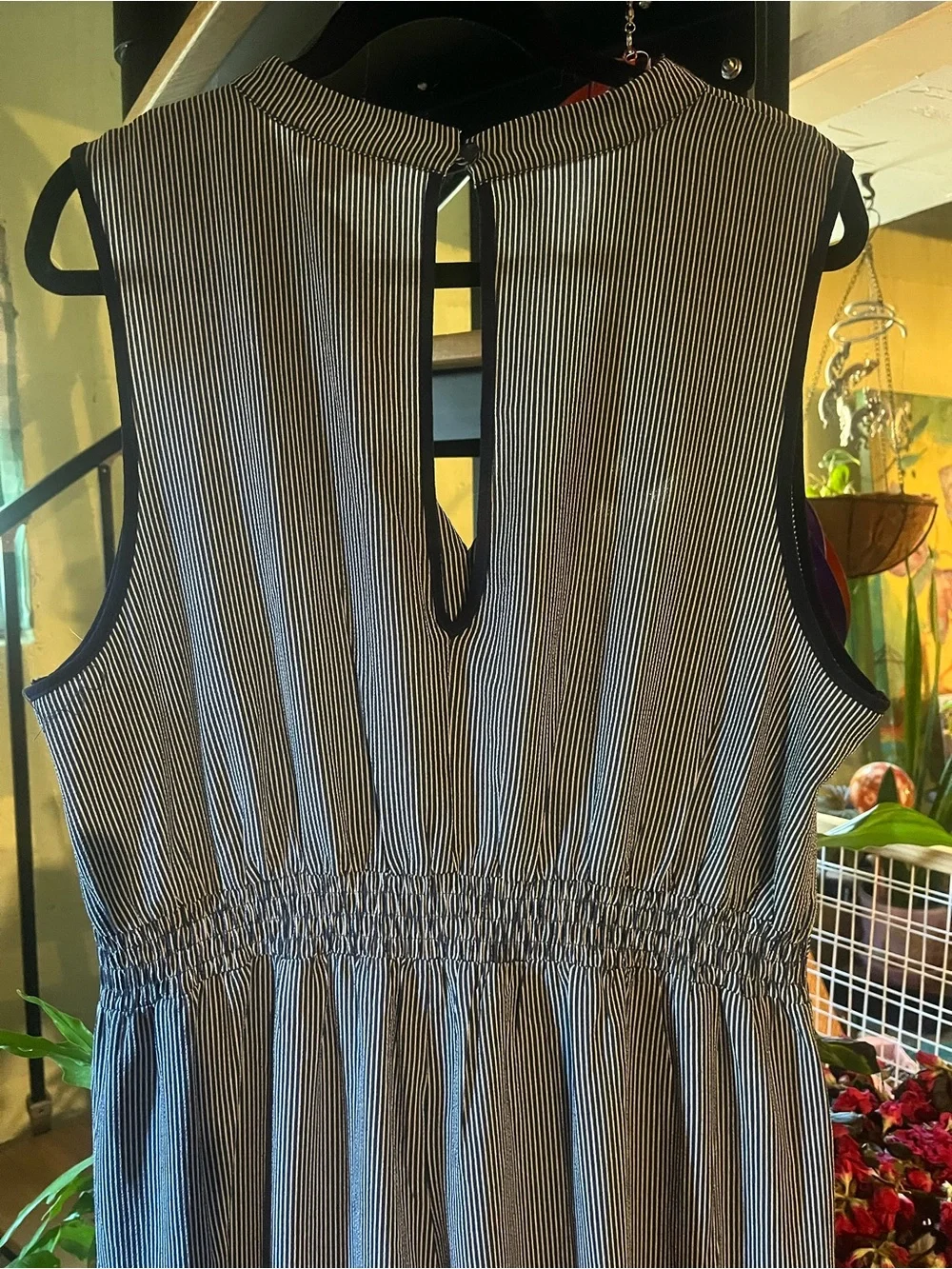 Monteau Navy White Jumpsuit with Navy Trim - Picture 5 of 7